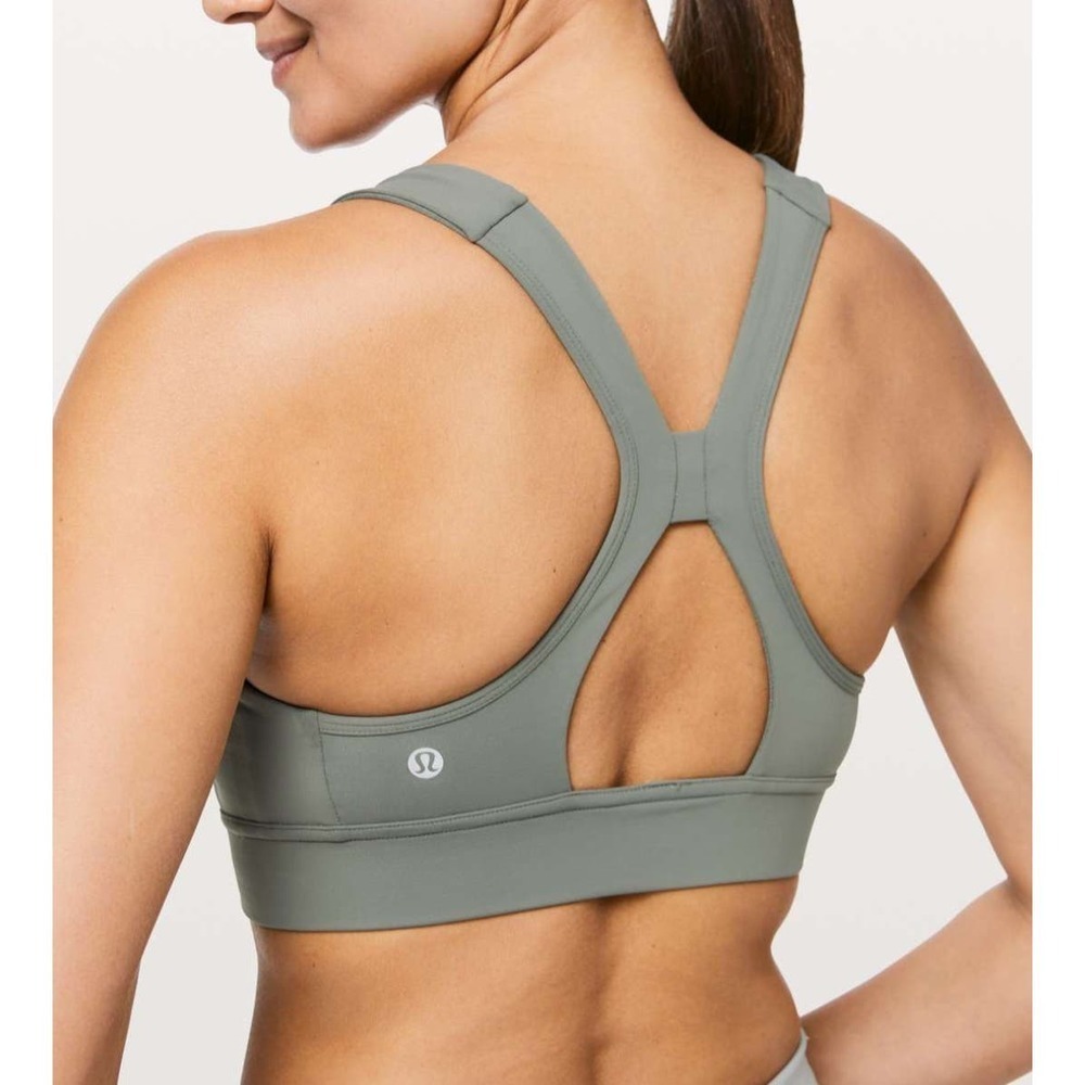 Lululemon Power Through BraGrey SageSports Bra Size 6